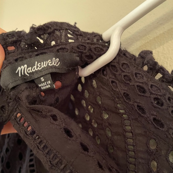 Madewell Black eyelet top - Picture 4 of 5